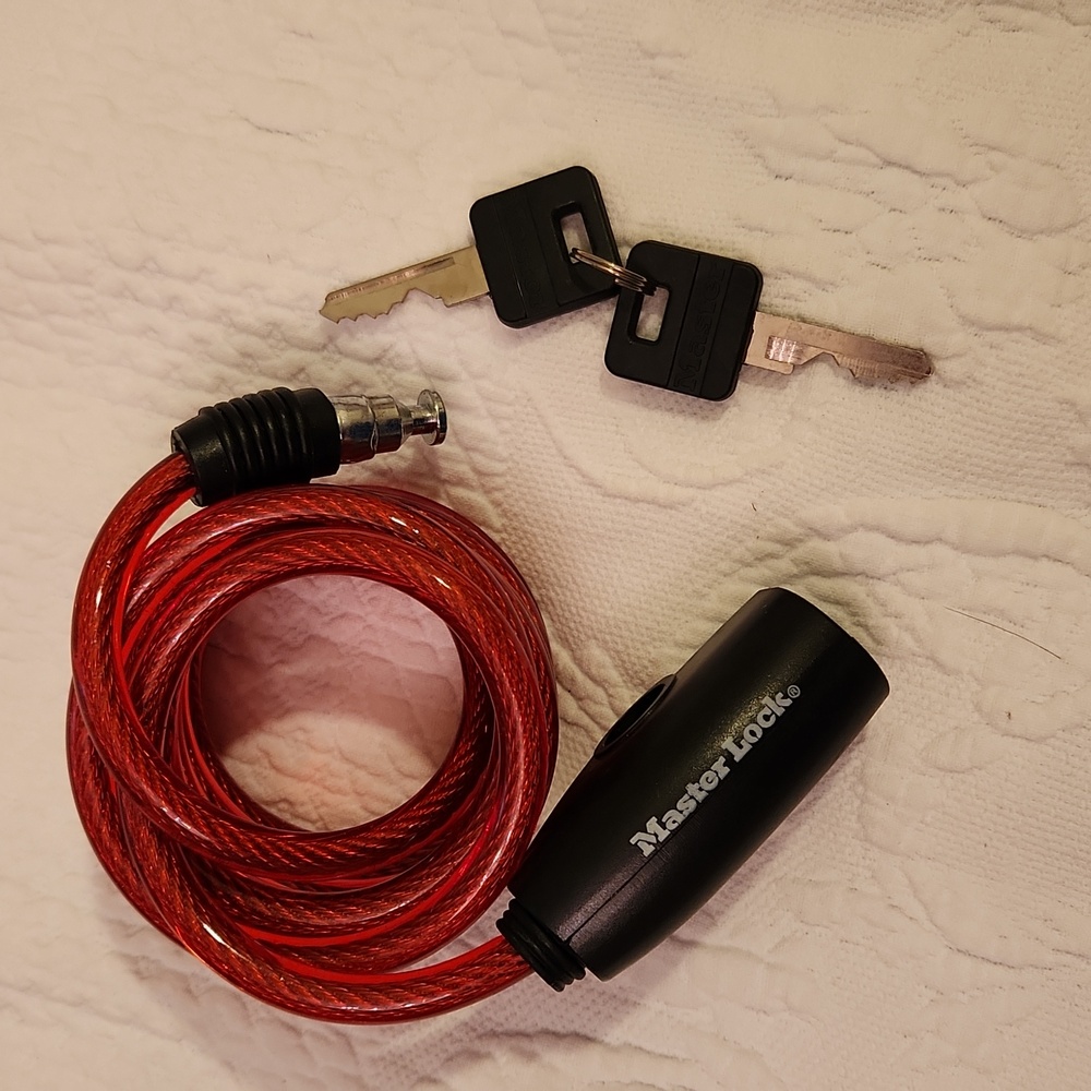 Red Cable Lock - Picture 3 of 3